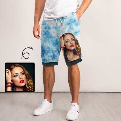 customized face sport shorts