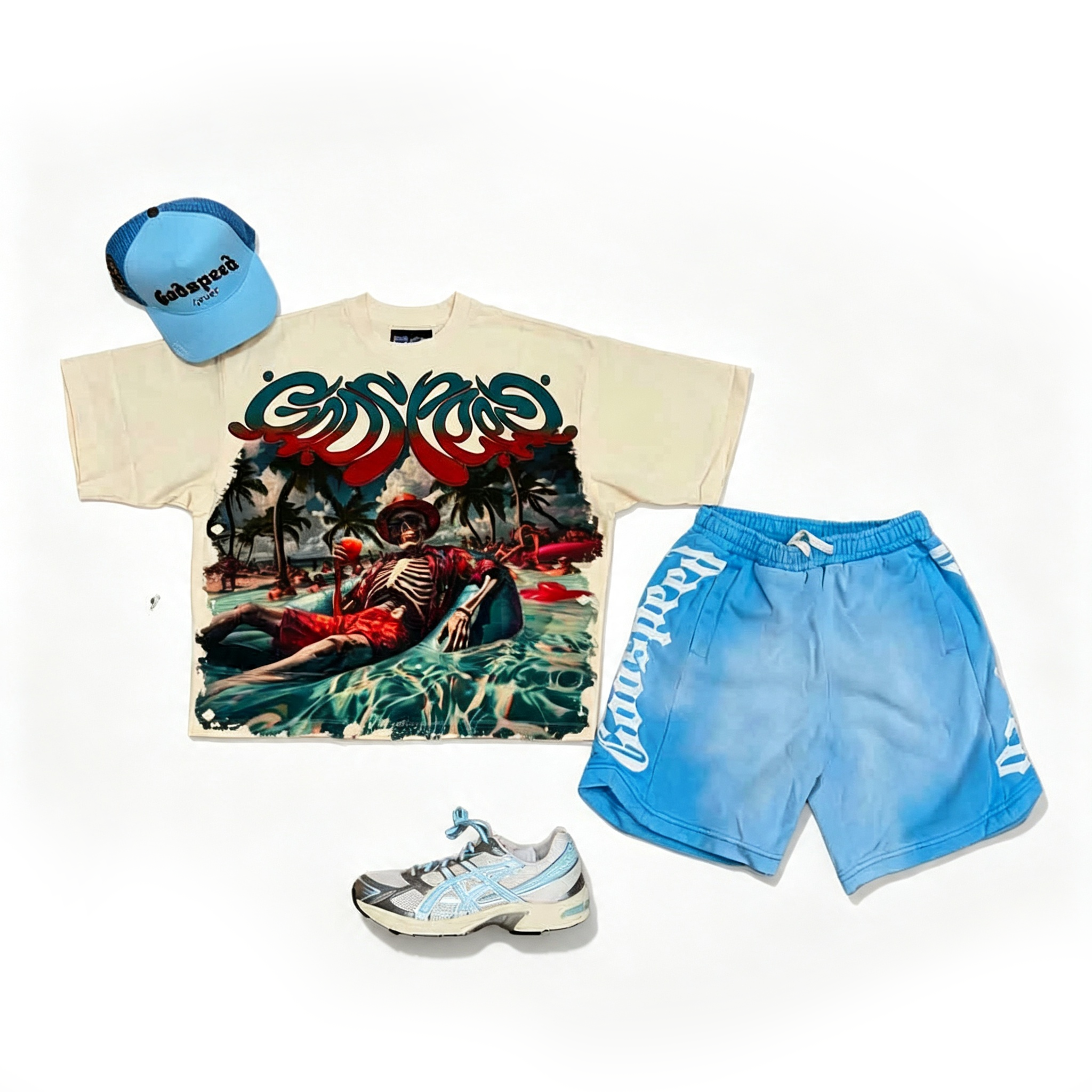 Unisex New Limited edition Godspeed T-Shirt And Shorts Co-Ord