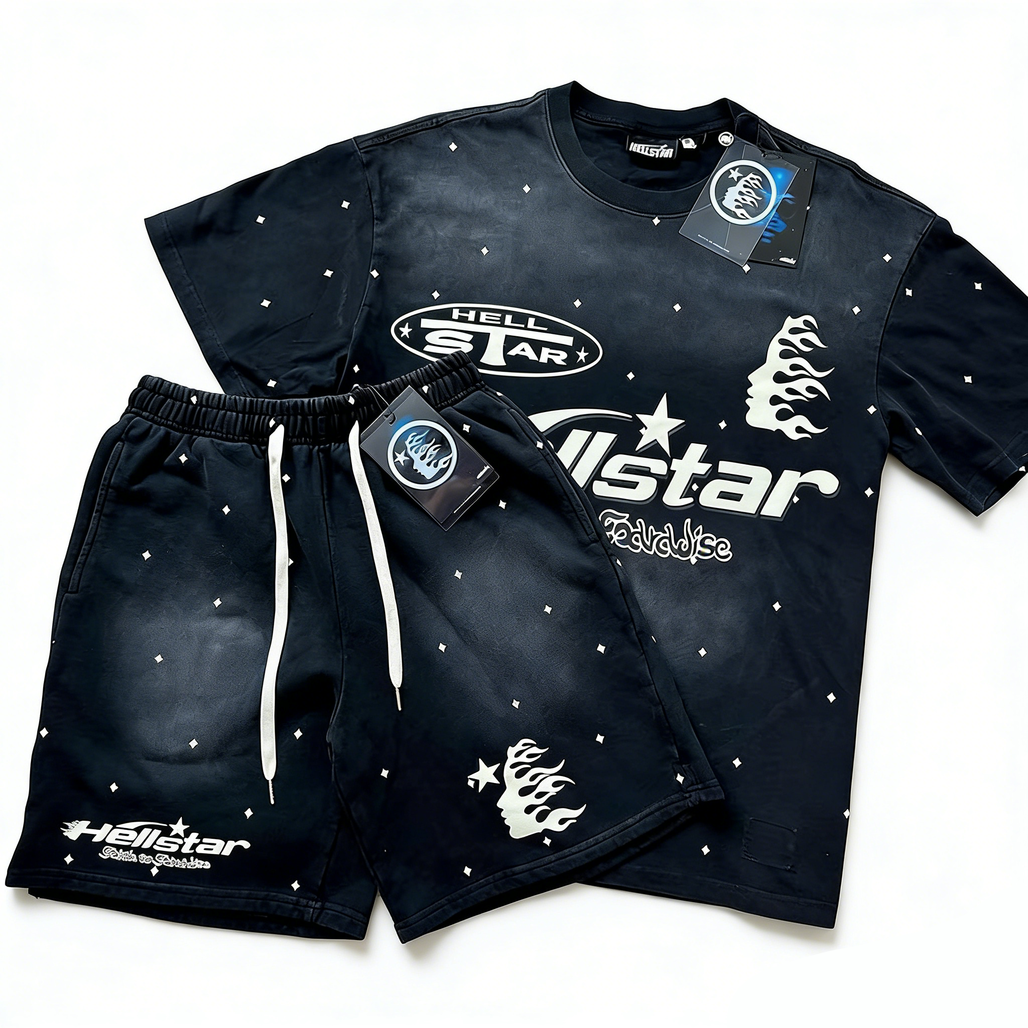 Hellstar T-Shirt And Shorts Co-Ord