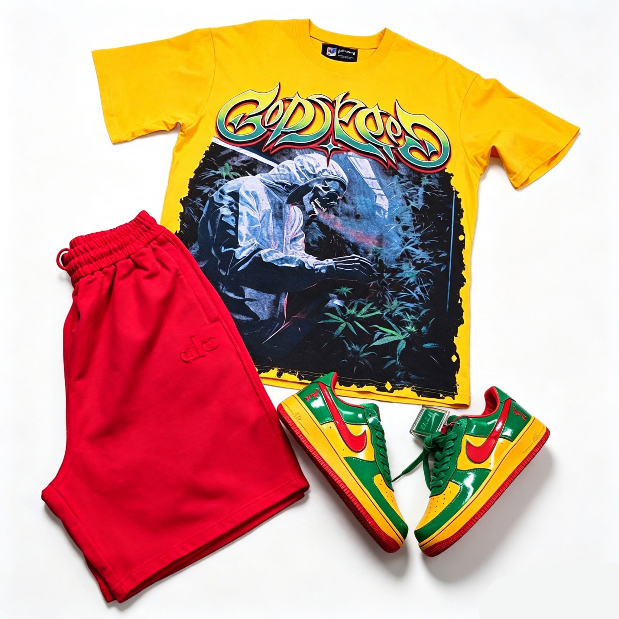 Unisex New Limited edition Godspeed T-Shirt And Shorts Co-Ord