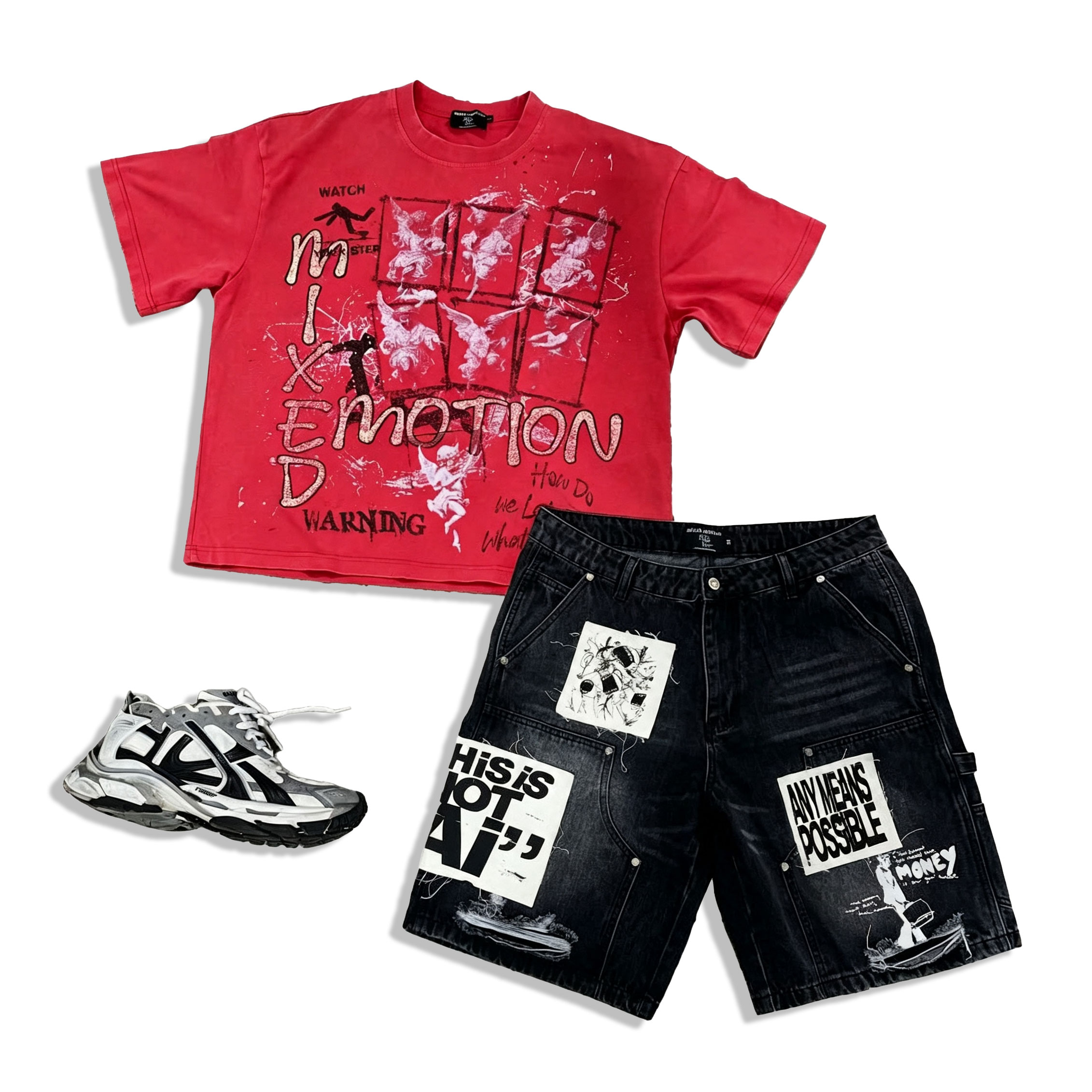 Mixed Emotion T-shirt Sets 