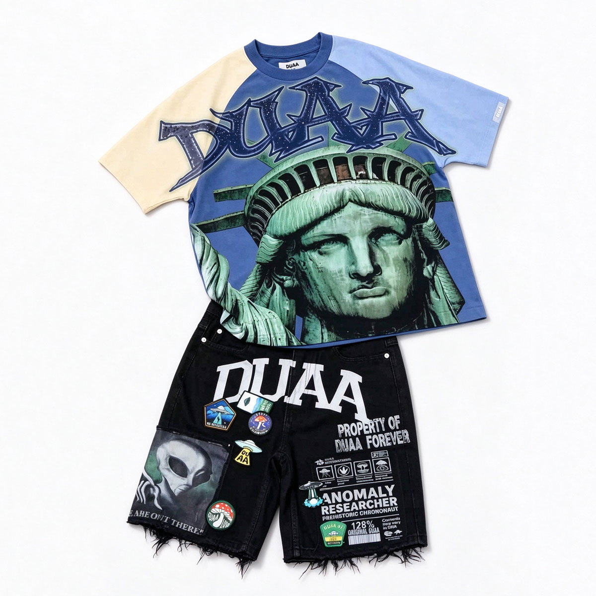 DUAA T-Shirt & Shorts Two-Piece Sets