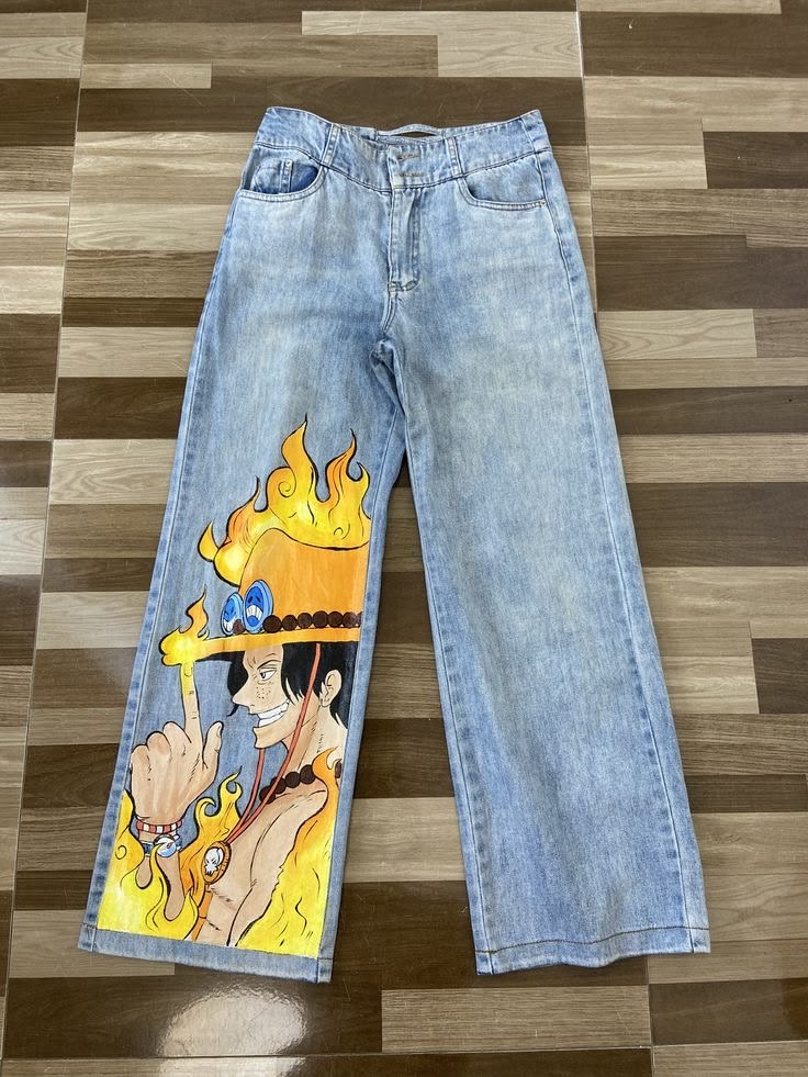 Custom Anime Jeans Graphic Denim Trousers