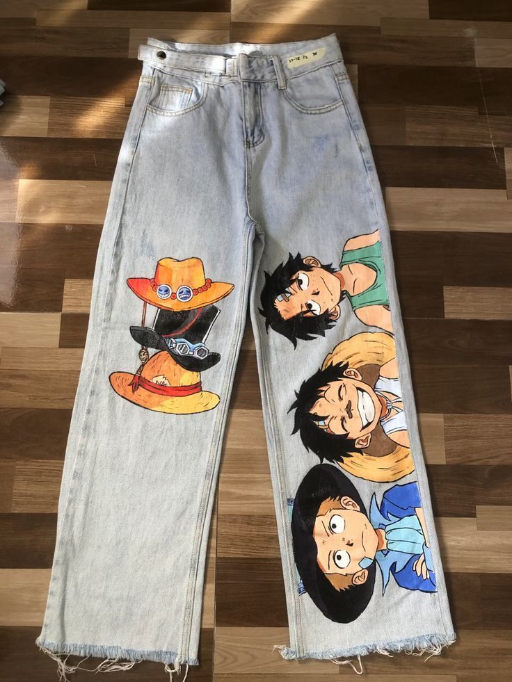 Custom Anime Jeans Graphic Denim Trousers