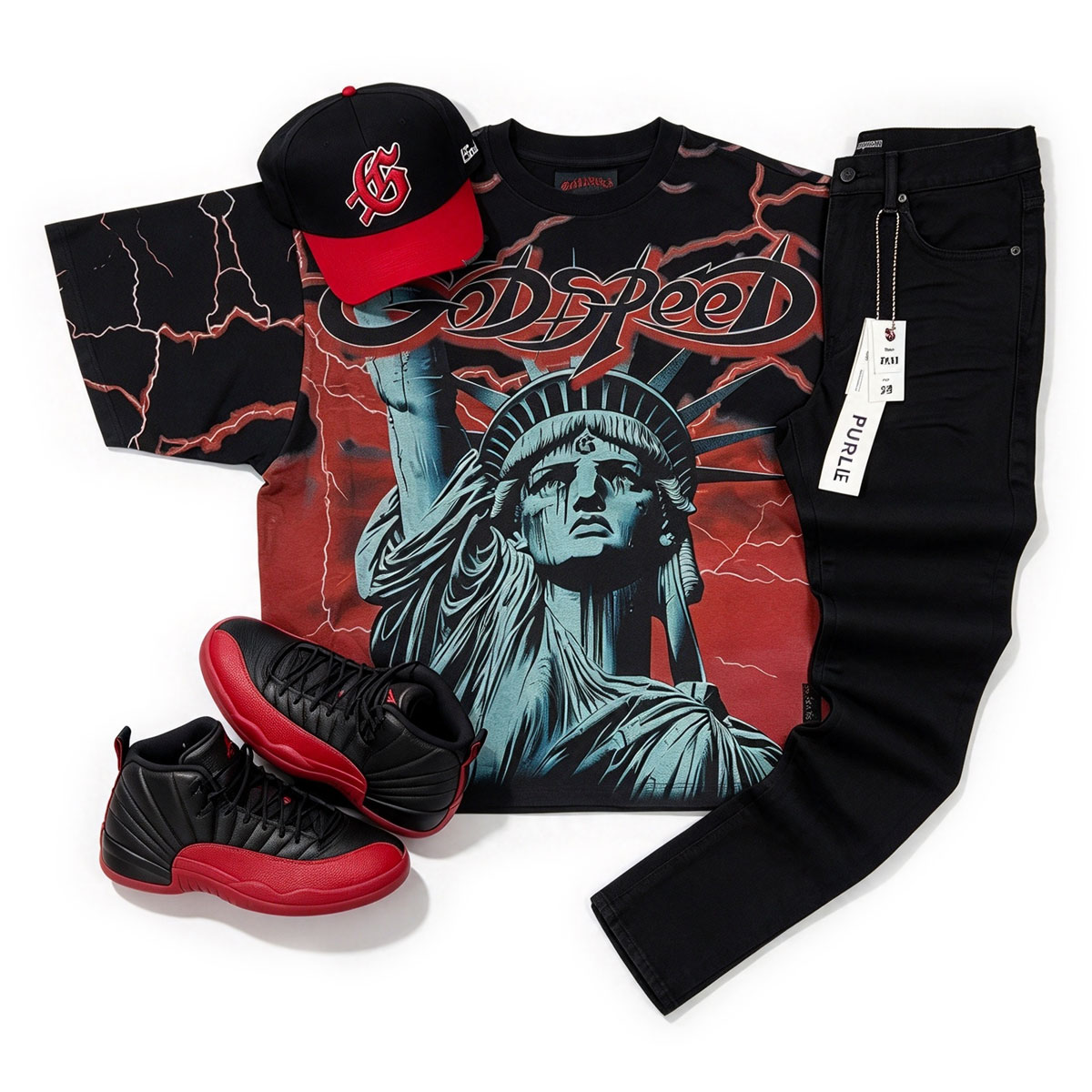 GodSpeed T-Shirt And Jean Pants Co-Ord