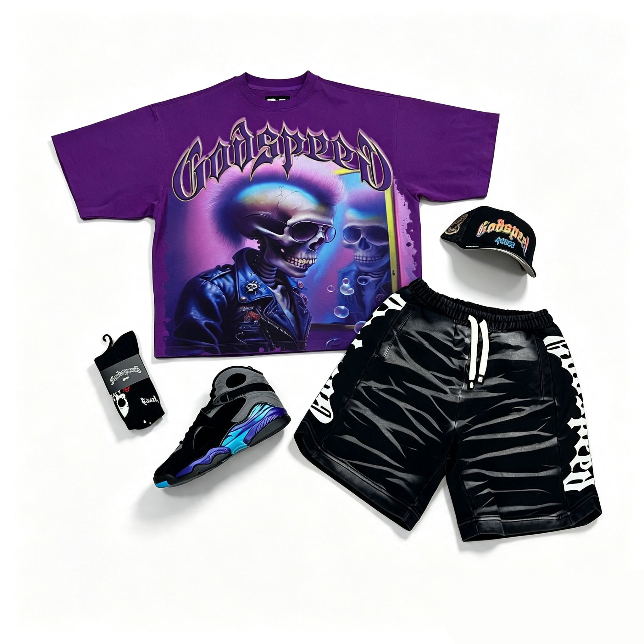Unisex New Limited edition Godspeed T-Shirt And Shorts Co-Ord
