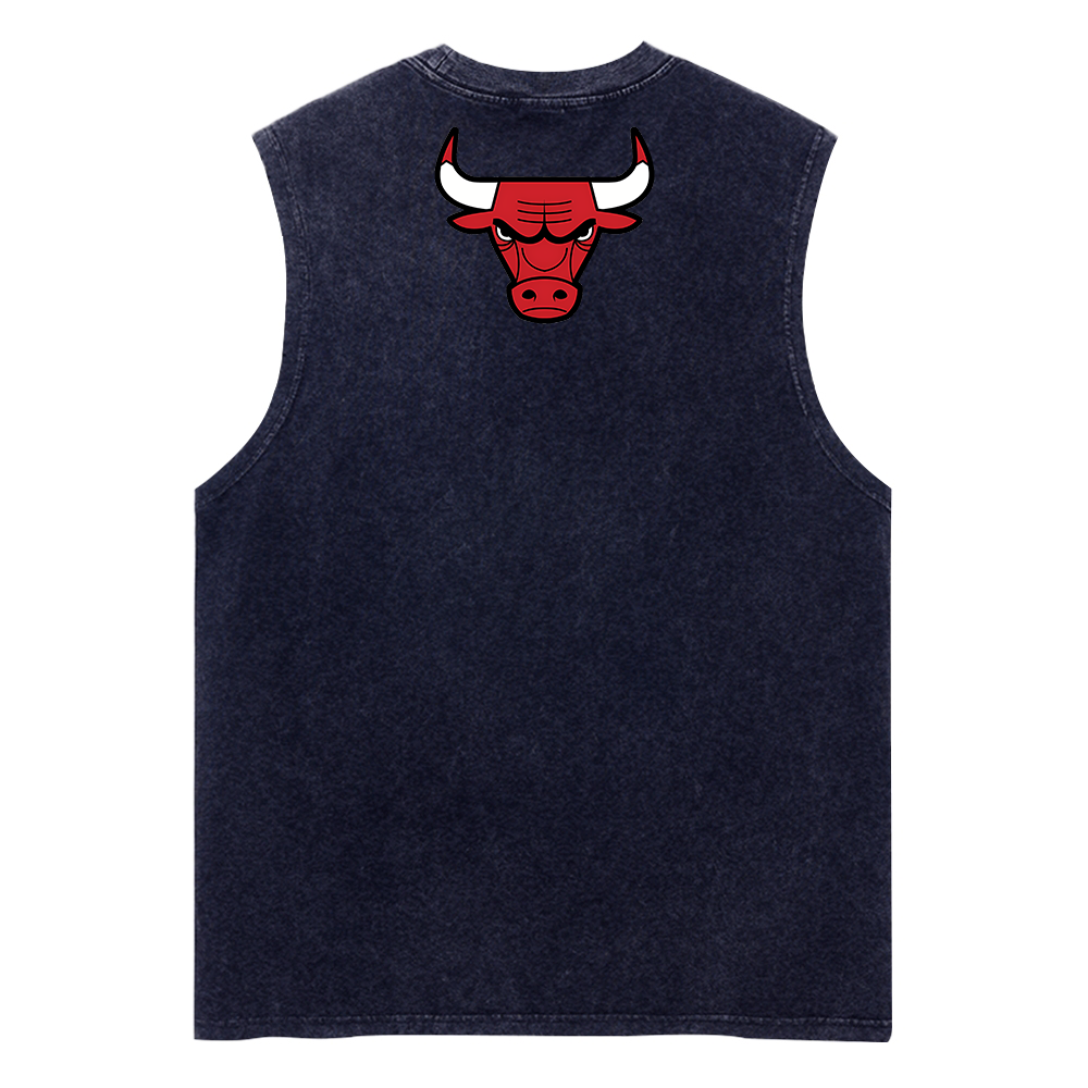 NBA Bulls washed vintage unisex tank