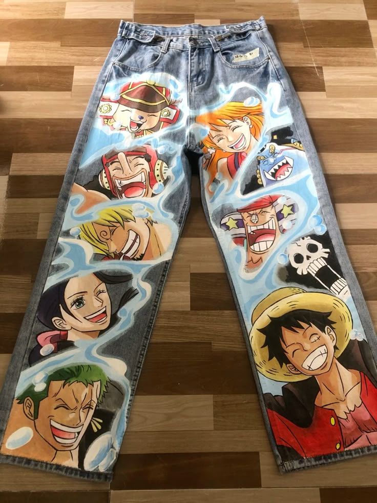 Custom Anime Jeans Graphic Denim Trousers