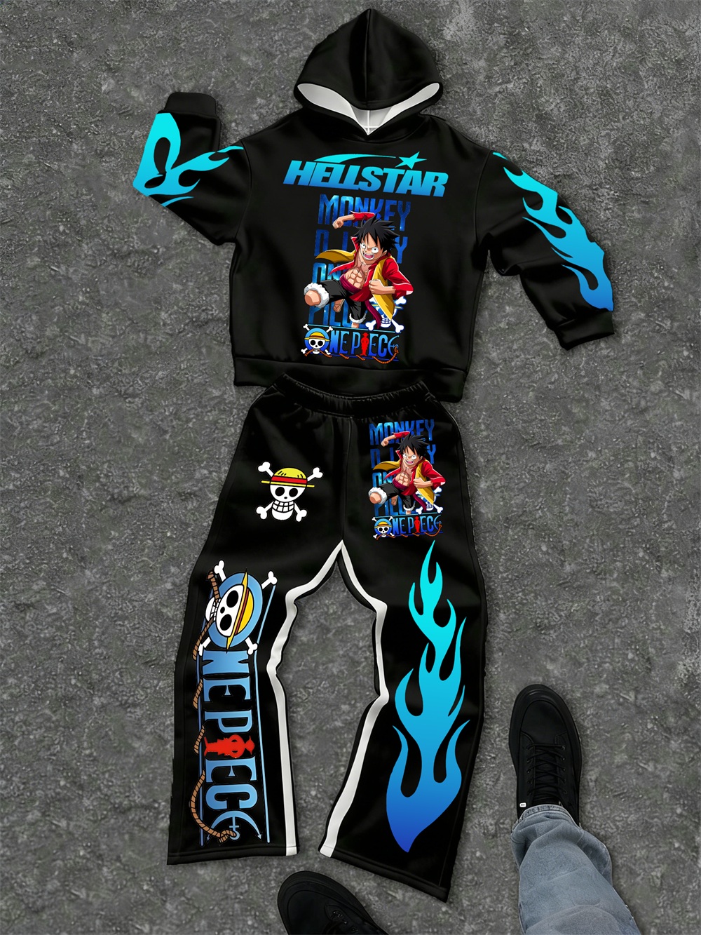 One Piece–inspired Hellstar Hoodie Sets 
