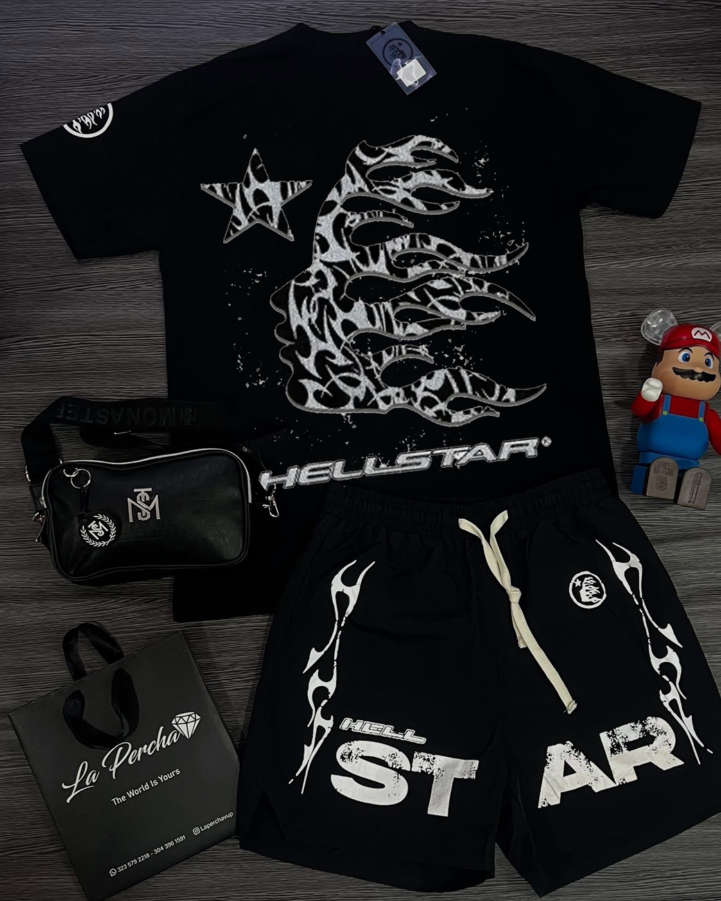 Hellstar T-Shirt And Shorts Co-Ord
