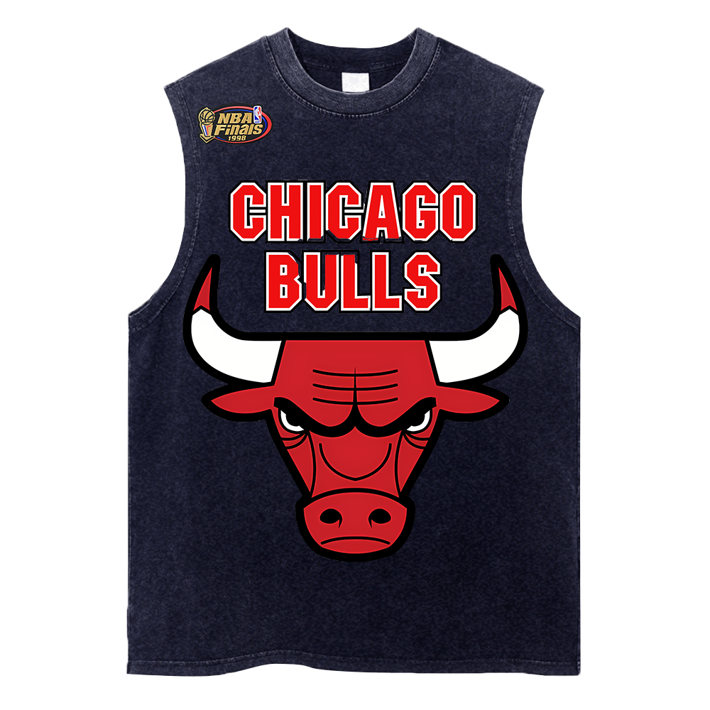 NBA Bulls washed vintage unisex tank