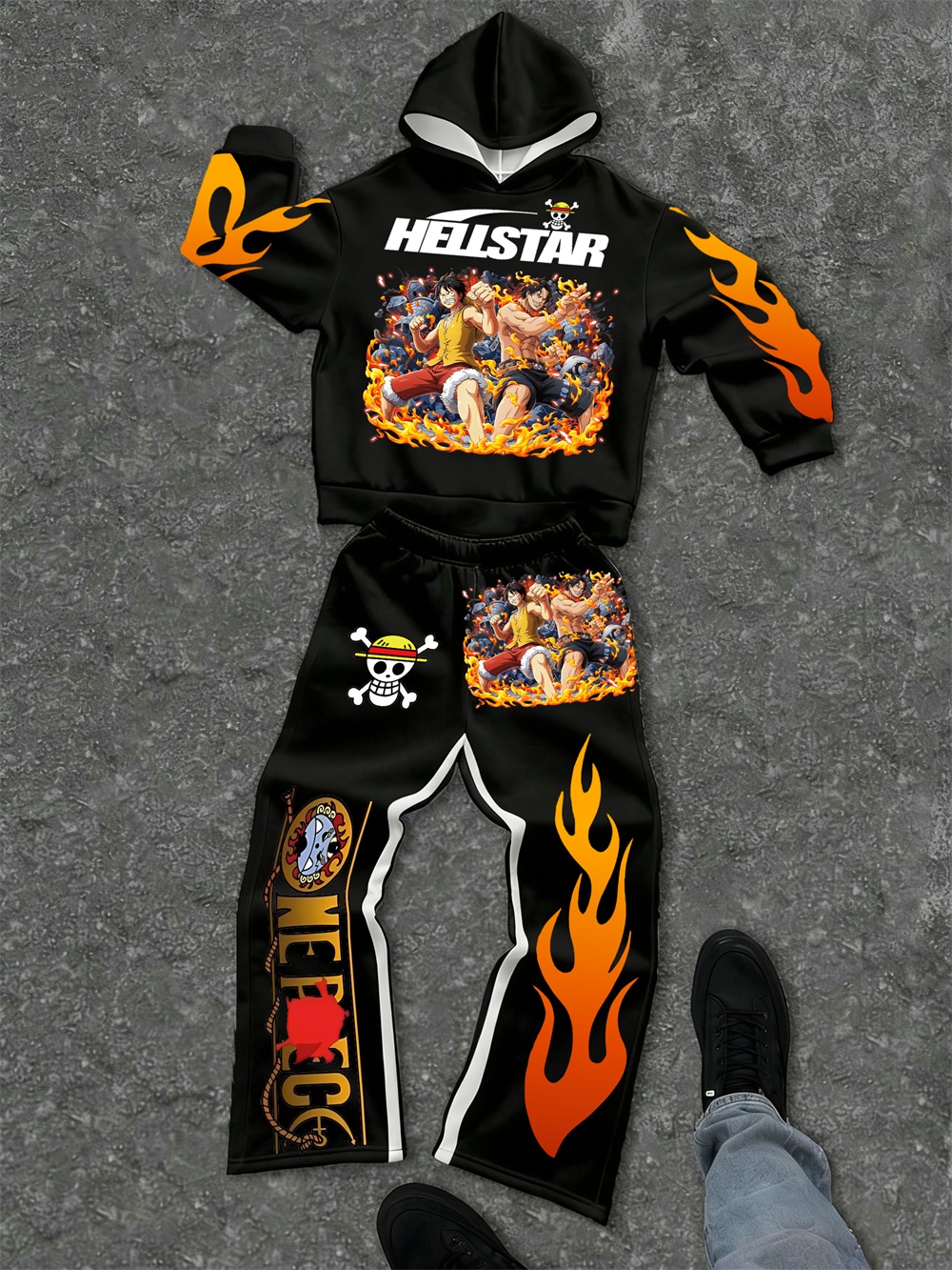 One Piece–inspired Hellstar Hoodie Sets 