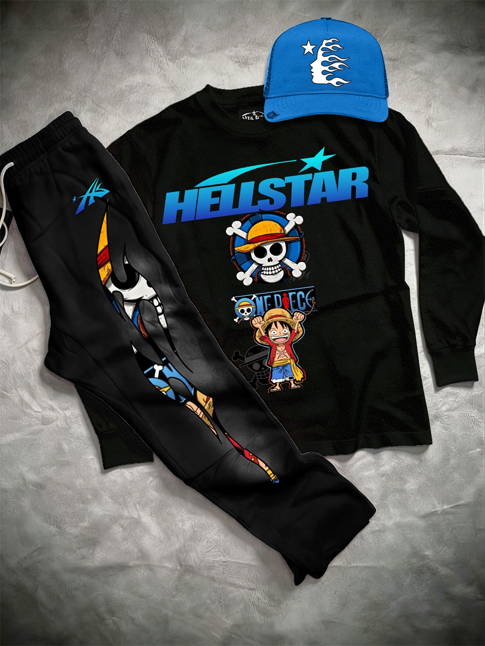 One Piece–inspired Hellstar Hoodie Sets 
