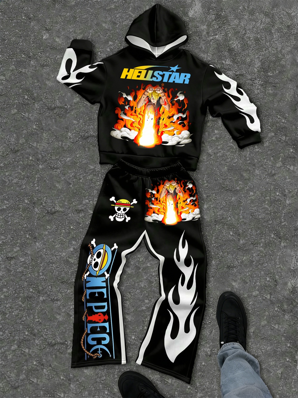 One Piece–inspired Hellstar Hoodie Sets 