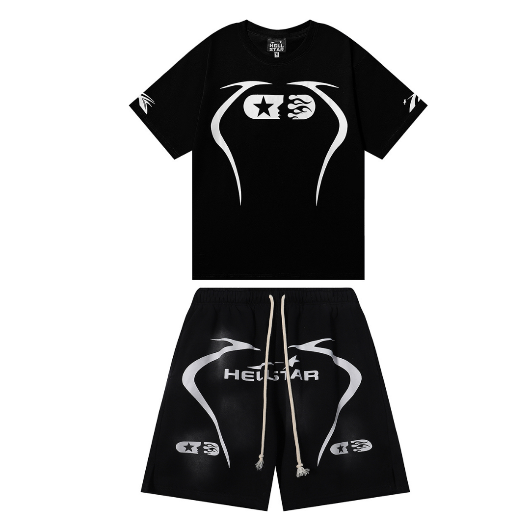 Staple Hellstar T-Shirt And Shorts Sets