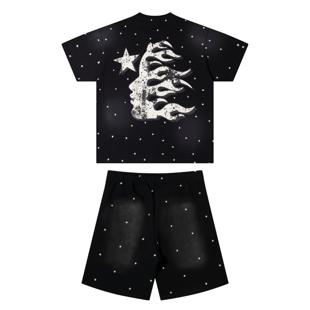 Hellstar T-Shirt And Shorts Co-Ord