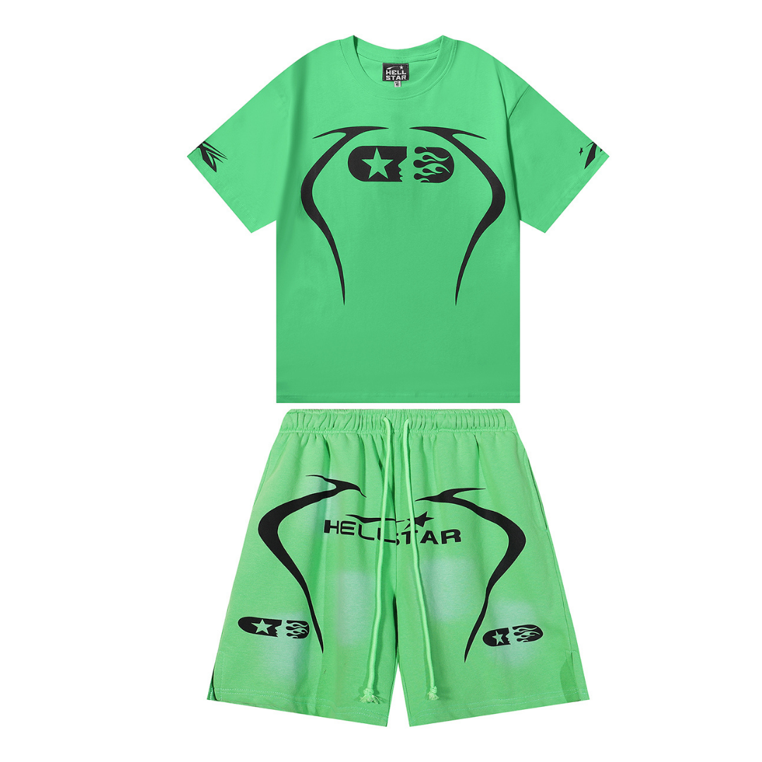 Staple Hellstar T-Shirt And Shorts Sets