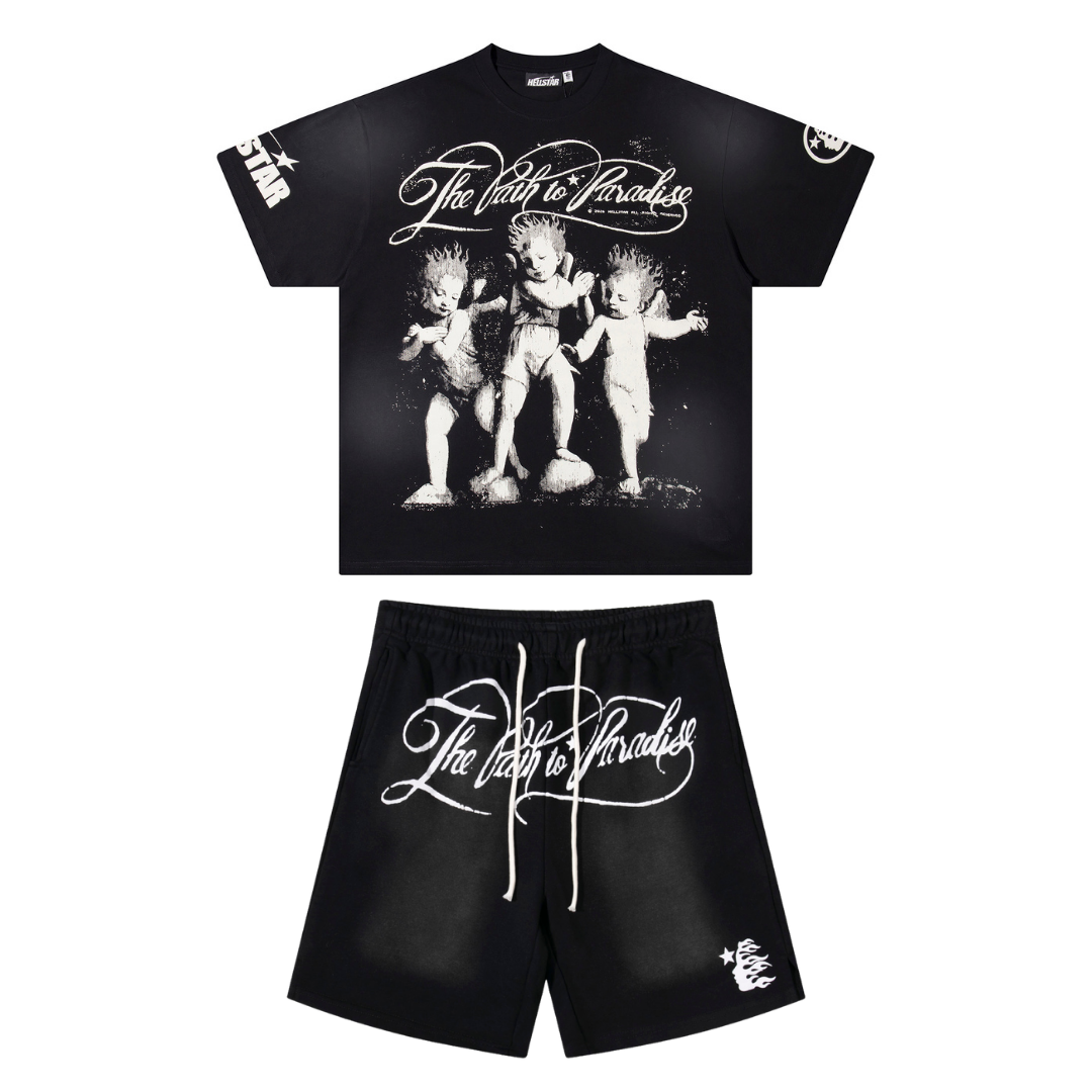 Staple Hellstar T-Shirt And Shorts Sets