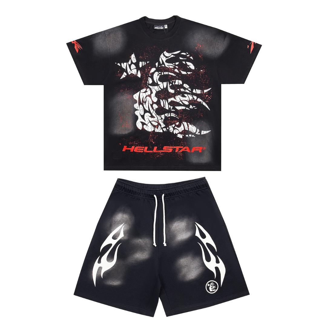 Staple Hellstar T-Shirt And Shorts Sets