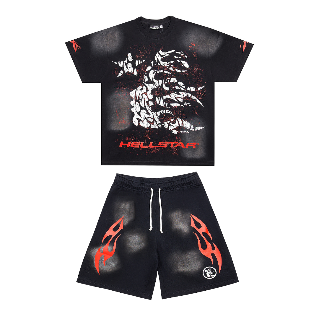 Staple Hellstar T-Shirt And Shorts Sets