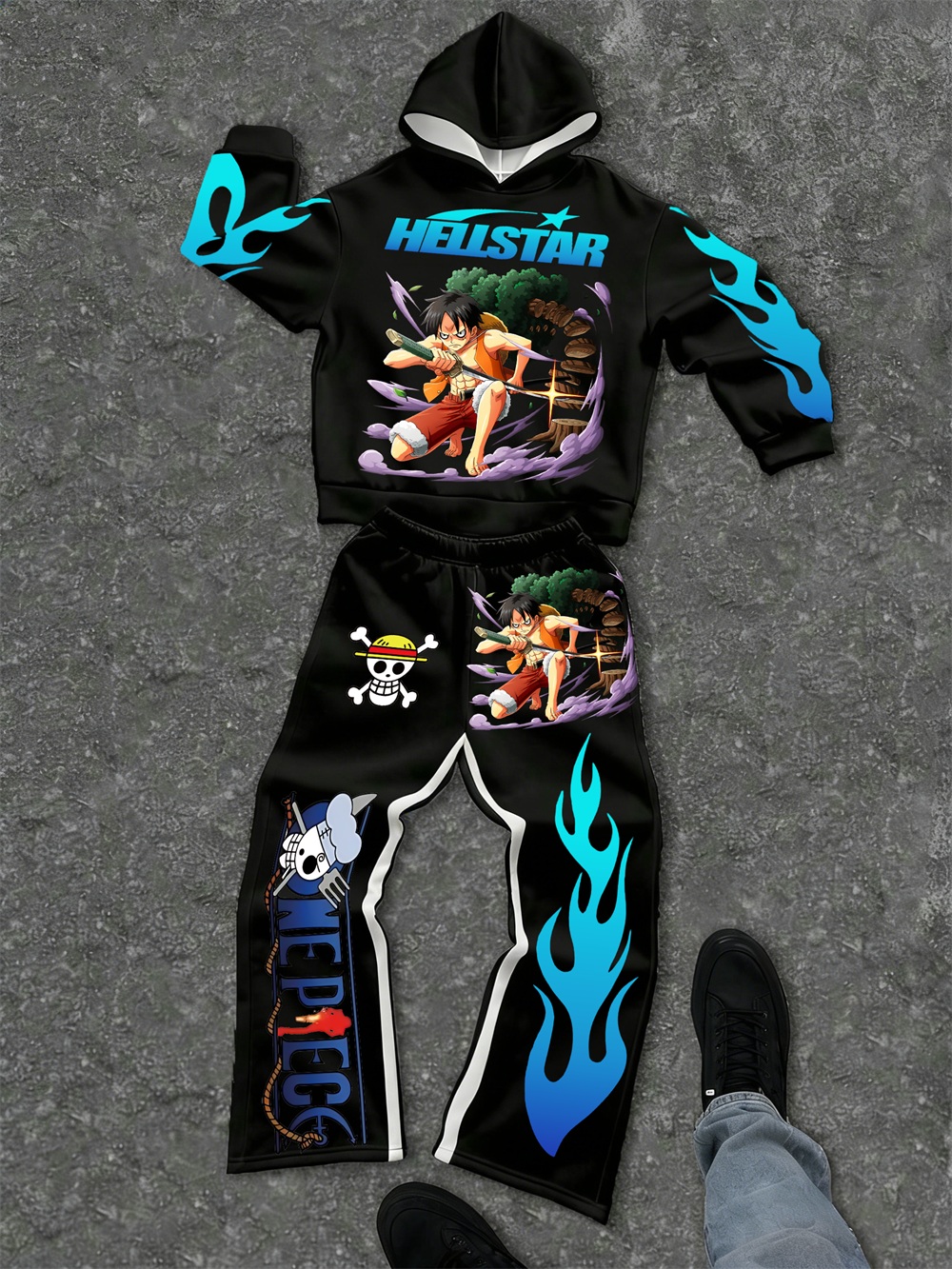 One Piece–inspired Hellstar Hoodie Sets 