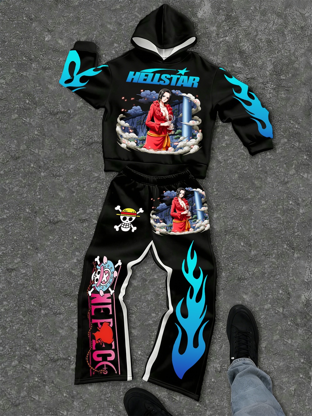 One Piece–inspired Hellstar Hoodie Sets 