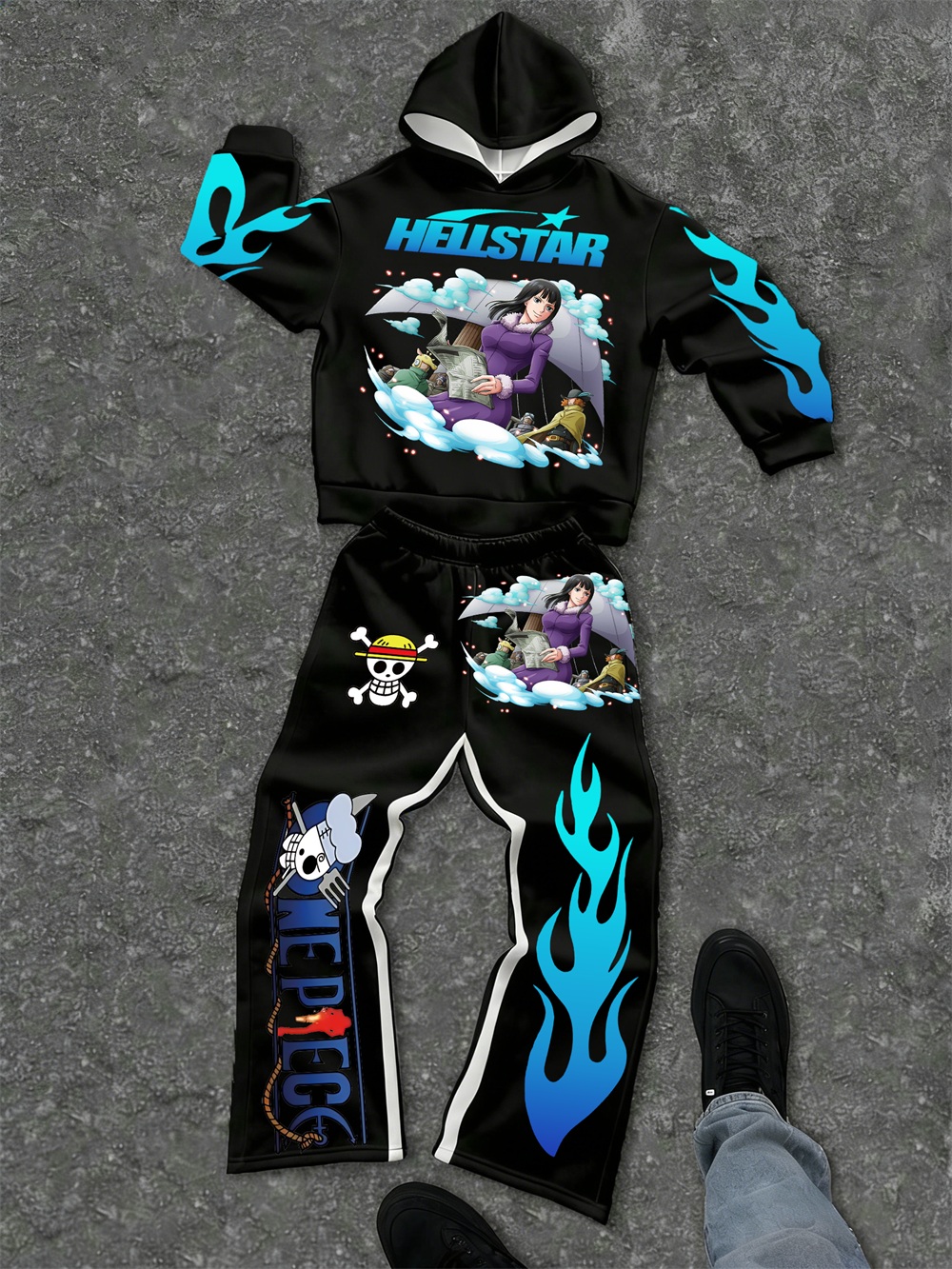 One Piece–inspired Hellstar Hoodie Sets 
