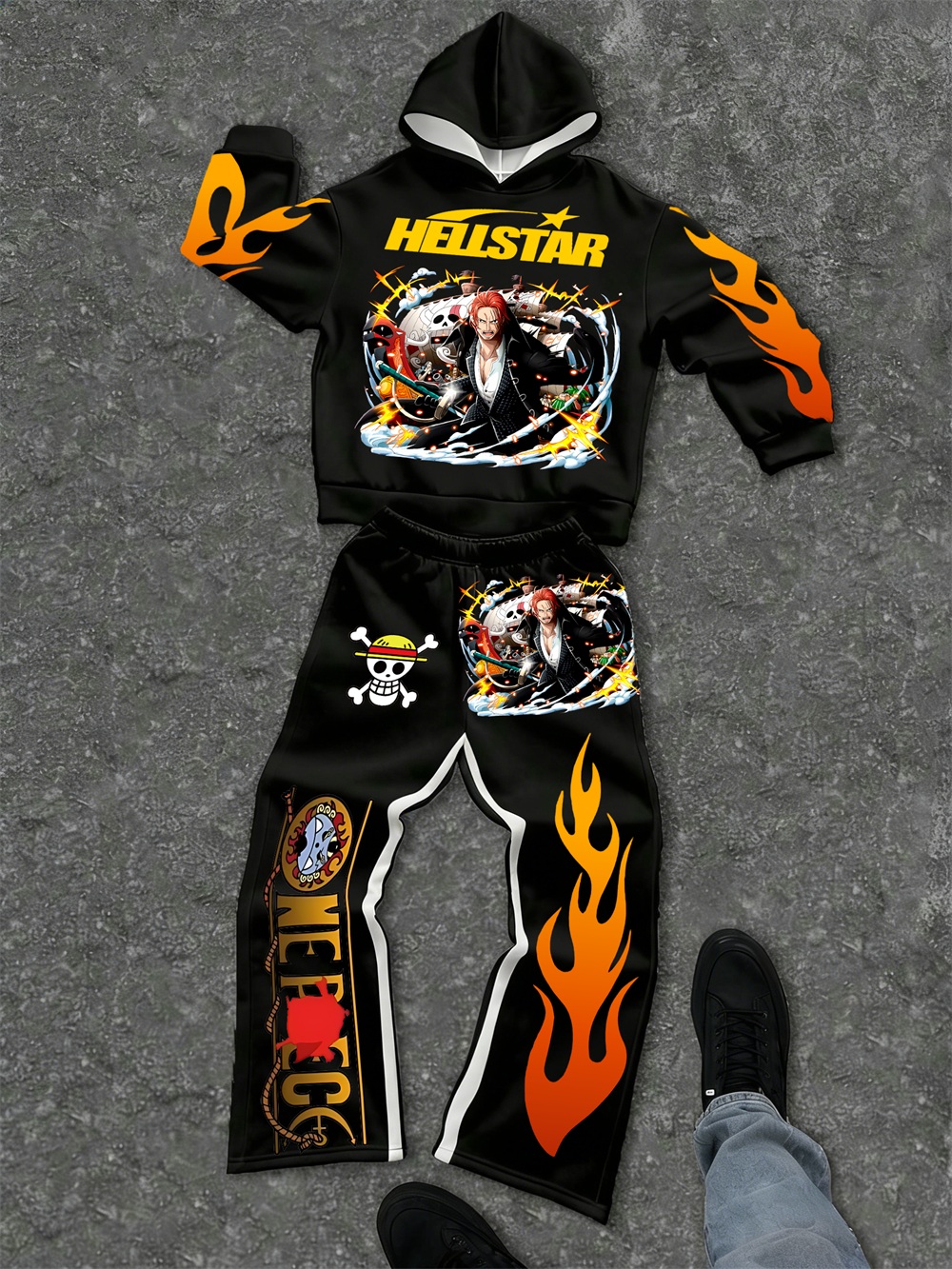 One Piece–inspired Hellstar Hoodie Sets 