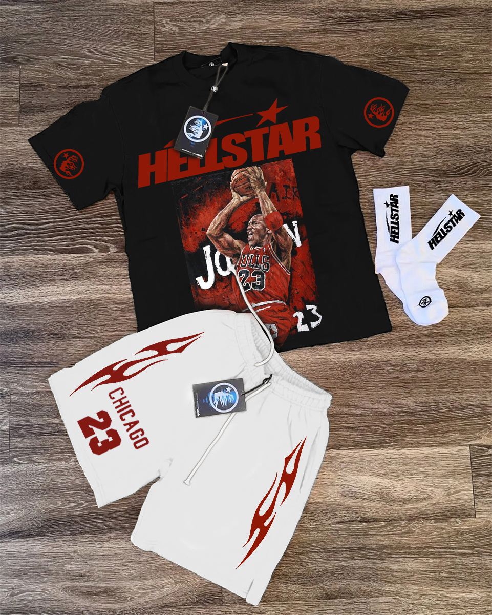 Hellstar T-Shirt And Shorts Co-Ord