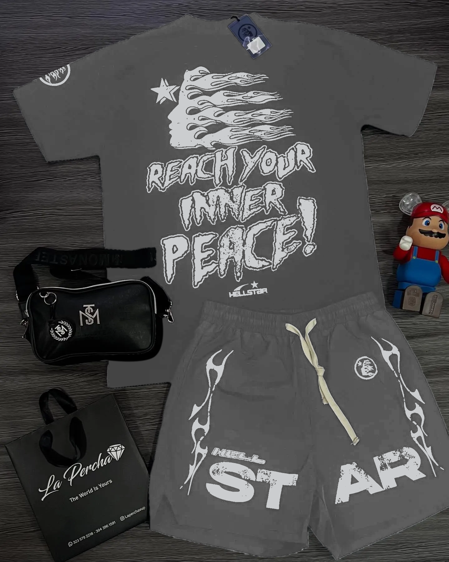 Hellstar T-Shirt And Shorts Co-Ord