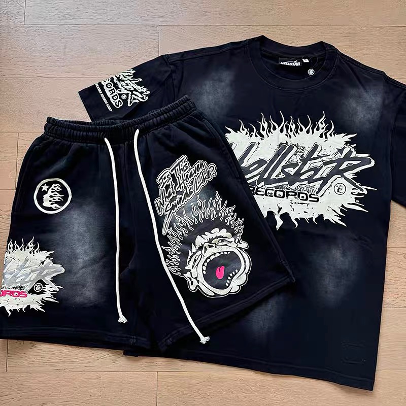 Hellstar T-Shirt And Shorts Co-Ord