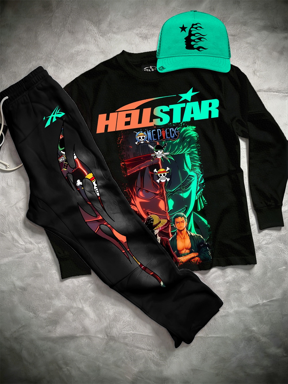 One Piece–inspired Hellstar Hoodie Sets 
