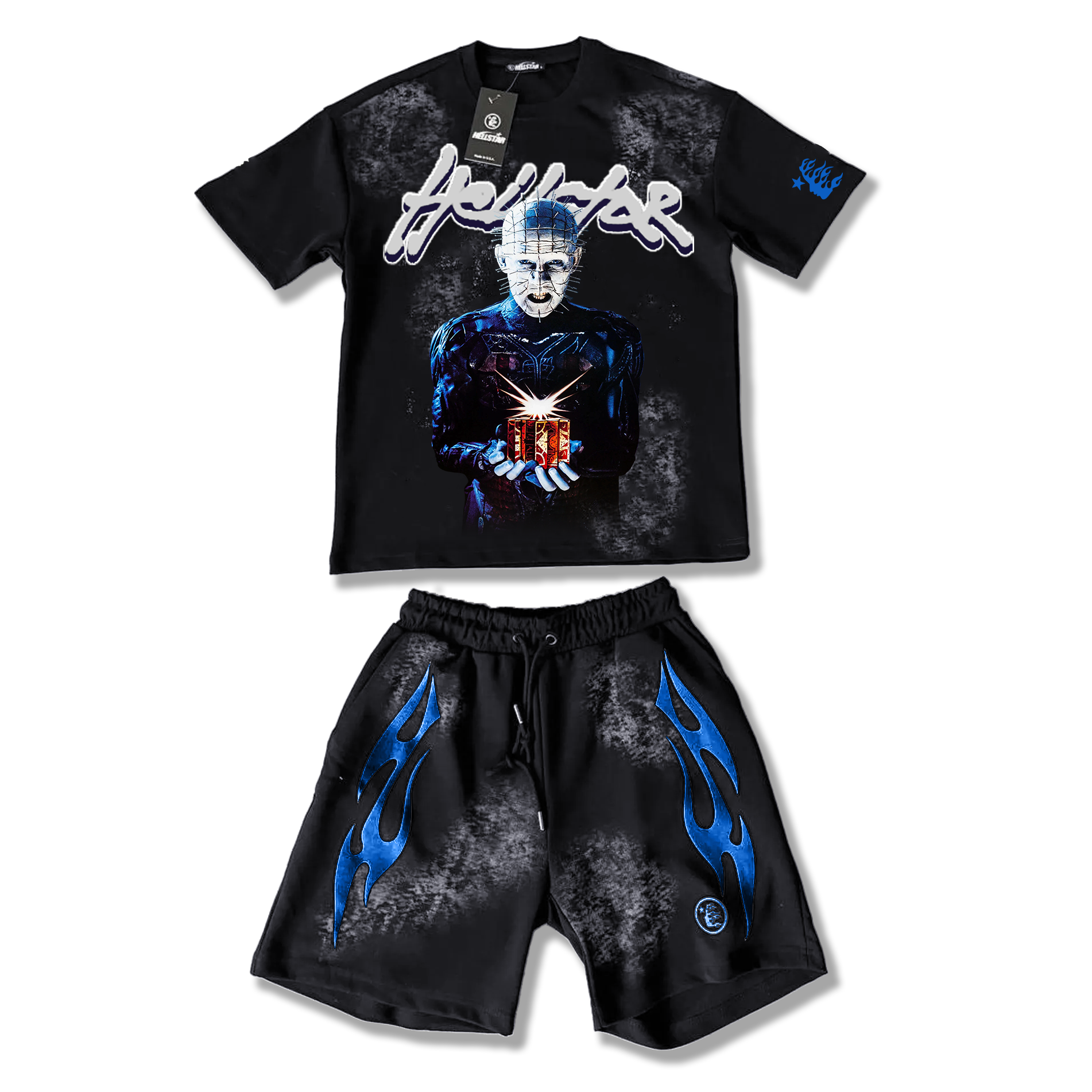 Hellstar T-Shirt And Shorts Co-Ord