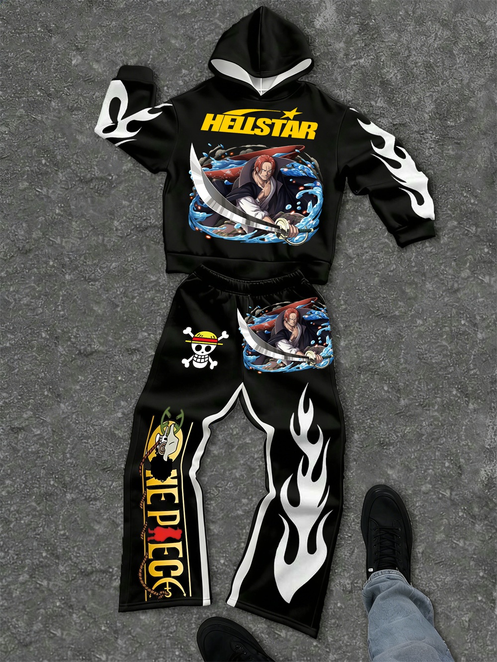 One Piece–inspired Hellstar Hoodie Sets 