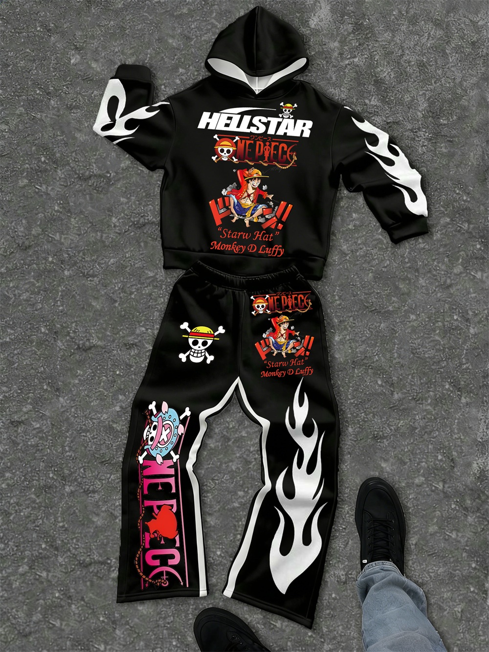 One Piece–inspired Hellstar Hoodie Sets 