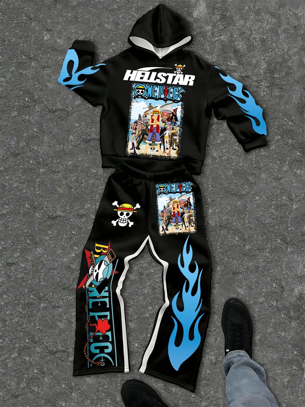 One Piece–inspired Hellstar Hoodie Sets 