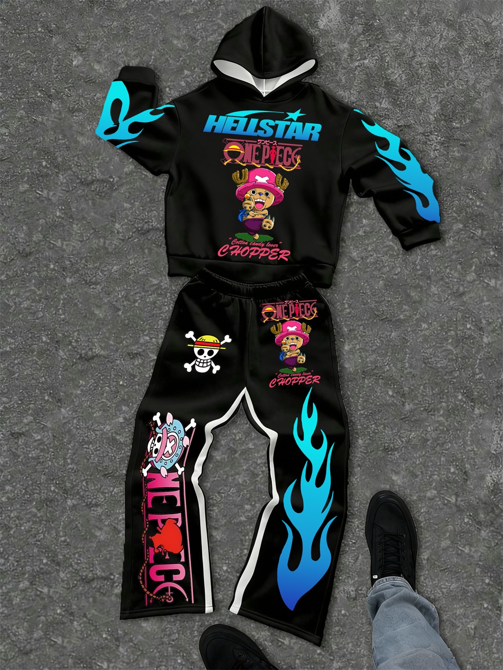 One Piece–inspired Hellstar Hoodie Sets 