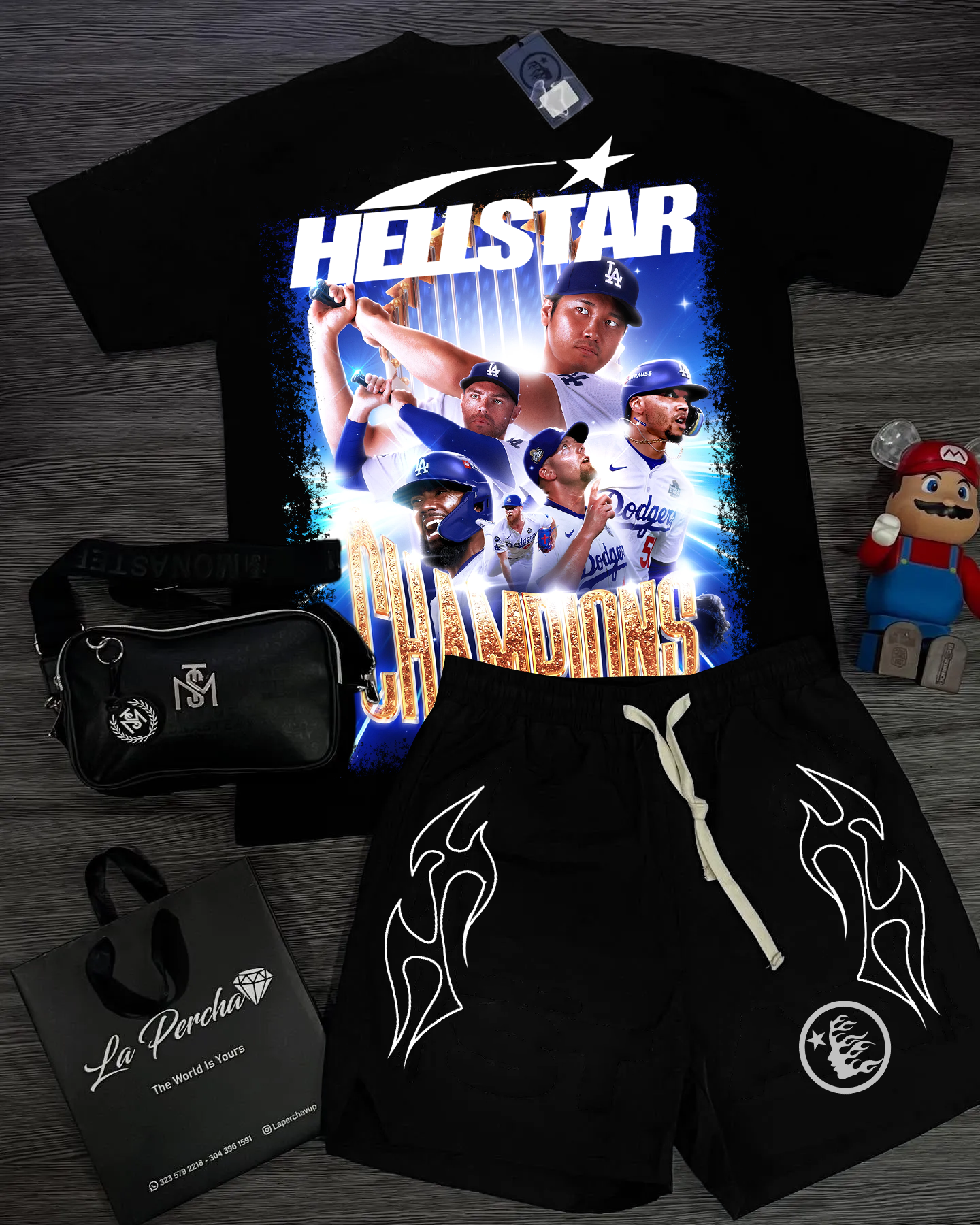 Unisex New Limited edition Hellstar T-Shirt And Shorts Co-Ord