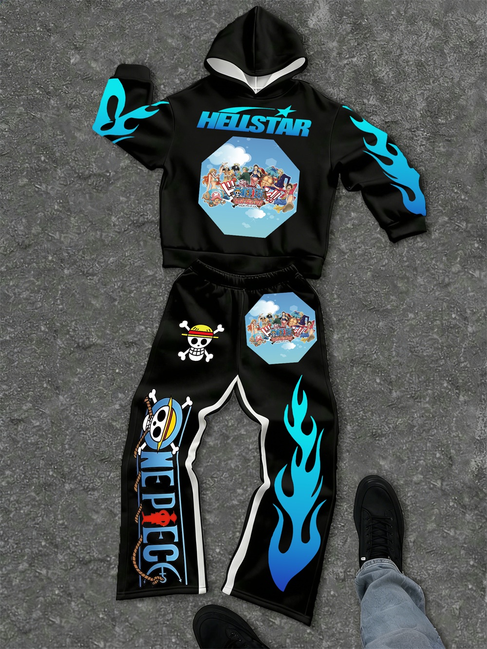 One Piece–inspired Hellstar Hoodie Sets 