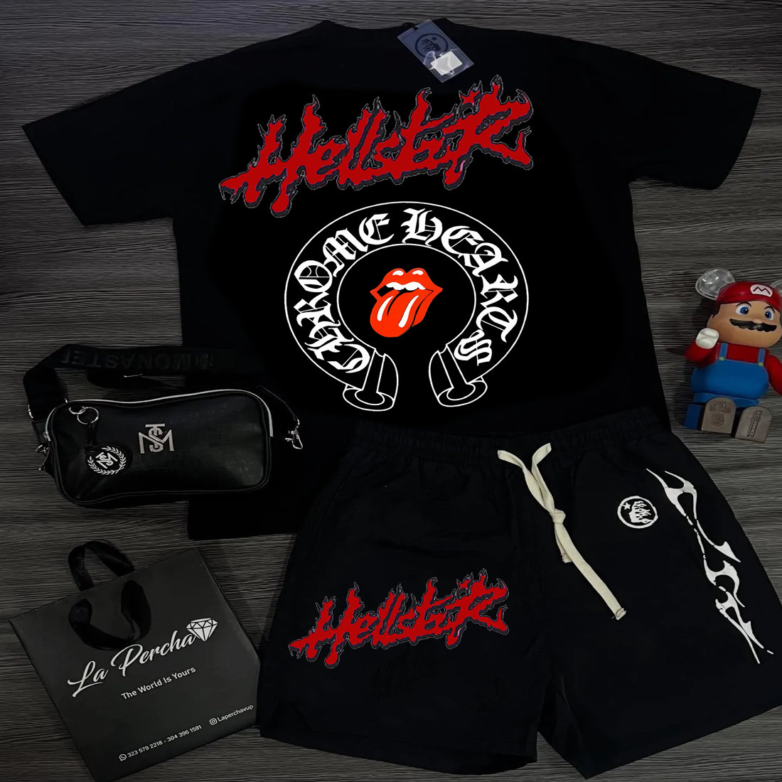 Hellstar T-Shirt And Shorts Co-Ord