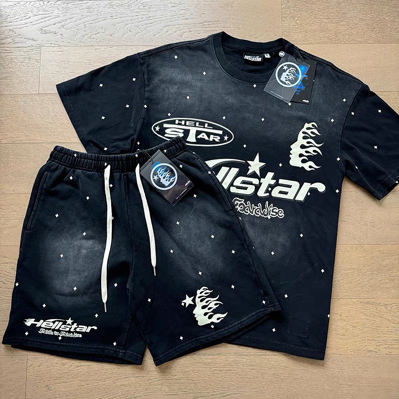 Hellstar T-Shirt And Shorts Co-Ord