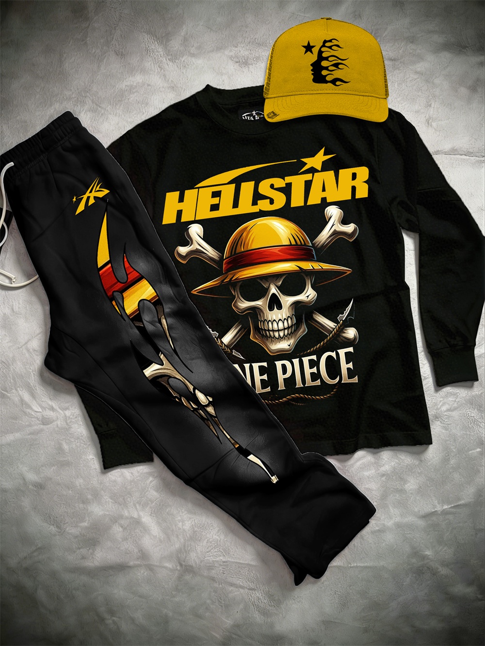 One Piece–inspired Hellstar Hoodie Sets 