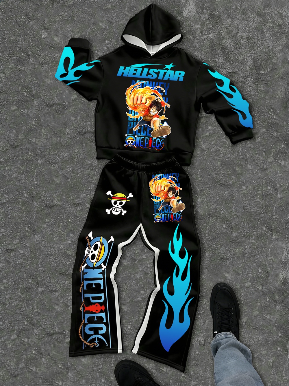 One Piece–inspired Hellstar Hoodie Sets 