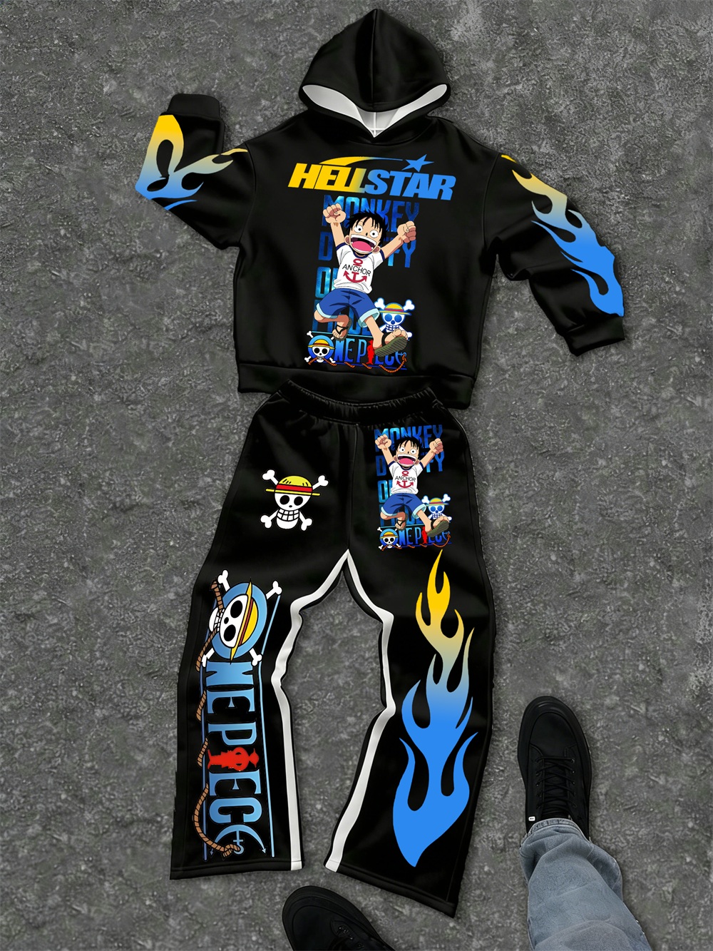 One Piece–inspired Hellstar Hoodie Sets 