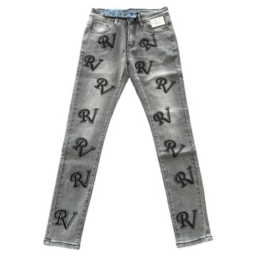 REVEER Vintage Graffiti Letters Flared Pants