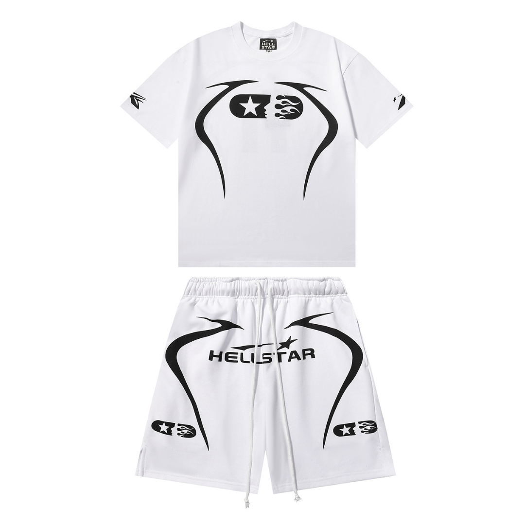 Staple Hellstar T-Shirt And Shorts Sets