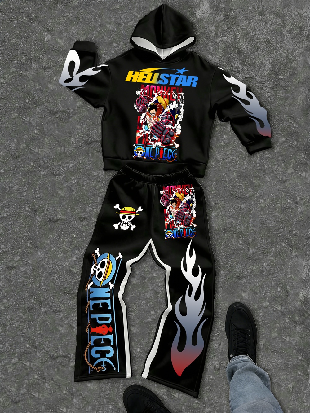 One Piece–inspired Hellstar Hoodie Sets 