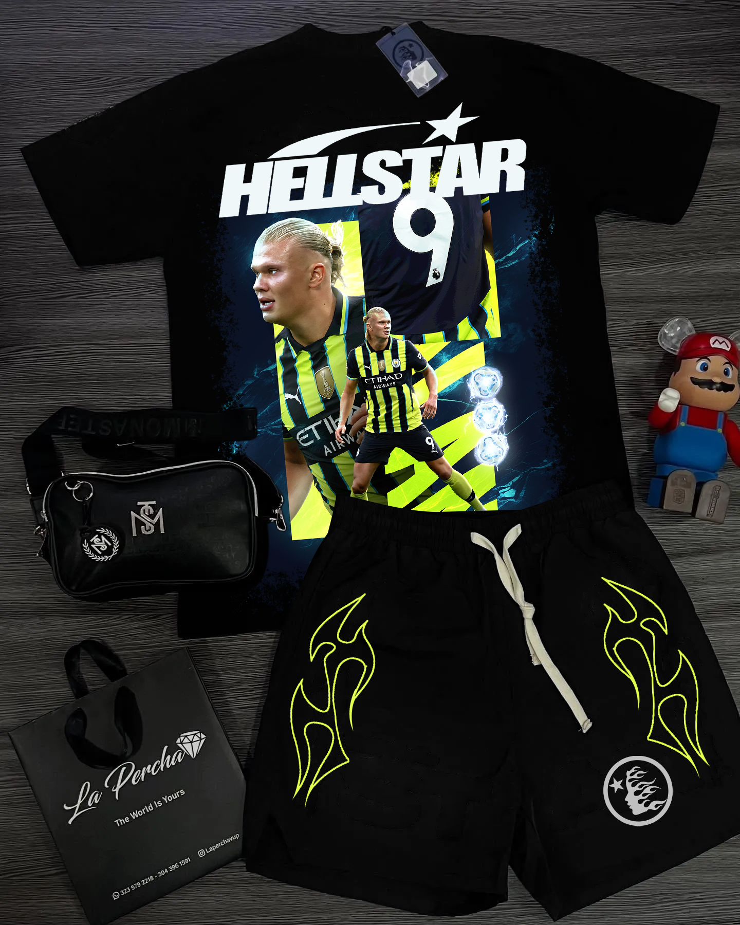 Unisex New Limited edition Hellstar T-Shirt And Shorts Co-Ord
