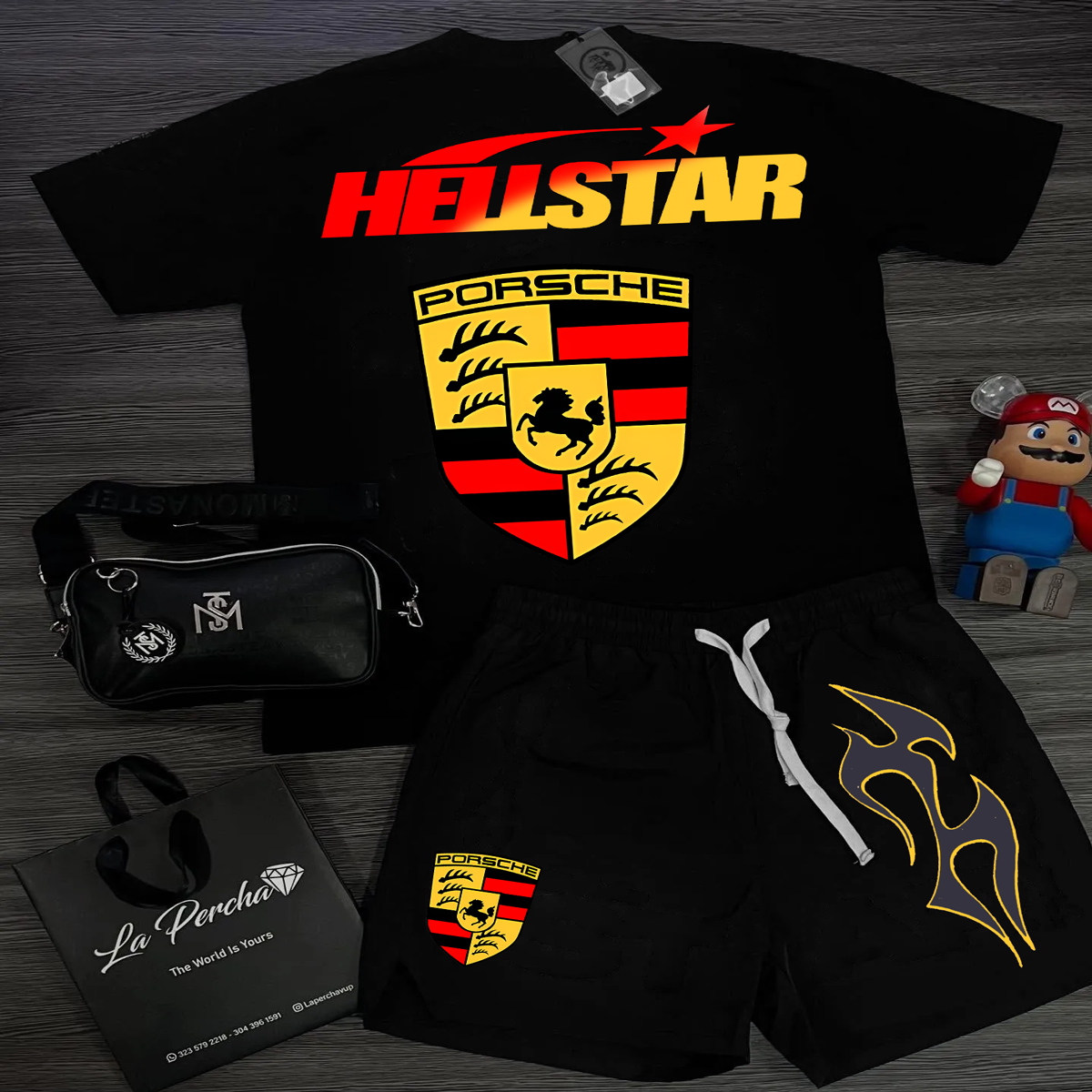 Hellstar T-Shirt And Shorts Co-Ord