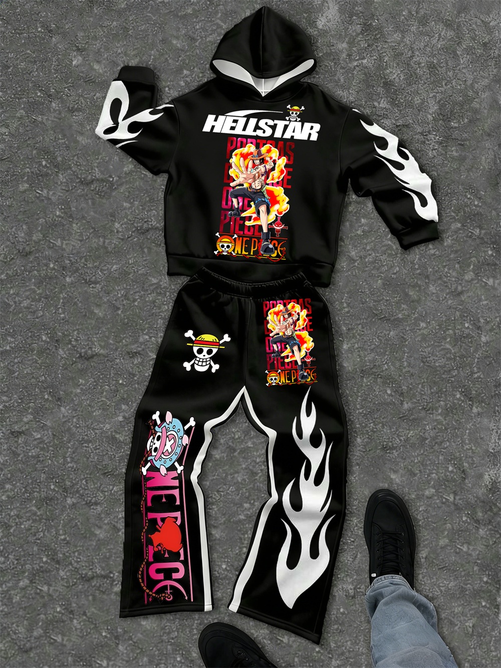 One Piece–inspired Hellstar Hoodie Sets 
